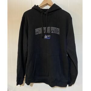 Nike Men' Size XL Black Hoodie Sweatshirt Dover Street Market DSM 'Who You With'